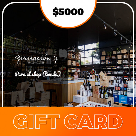 Gift card para el shop de Generación Y - $5000
