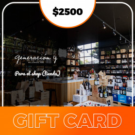 Gift card para el shop de Generación Y - $2500