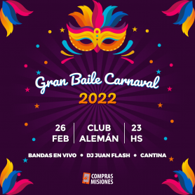 Entradas para el Gran Baile Carnaval 2022
