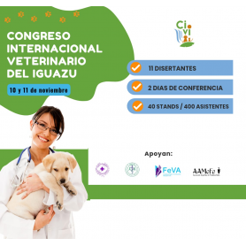 Inscripción al Congreso Internacional Veterinario del Iguazú⁣- 10 y 11 de noviembre